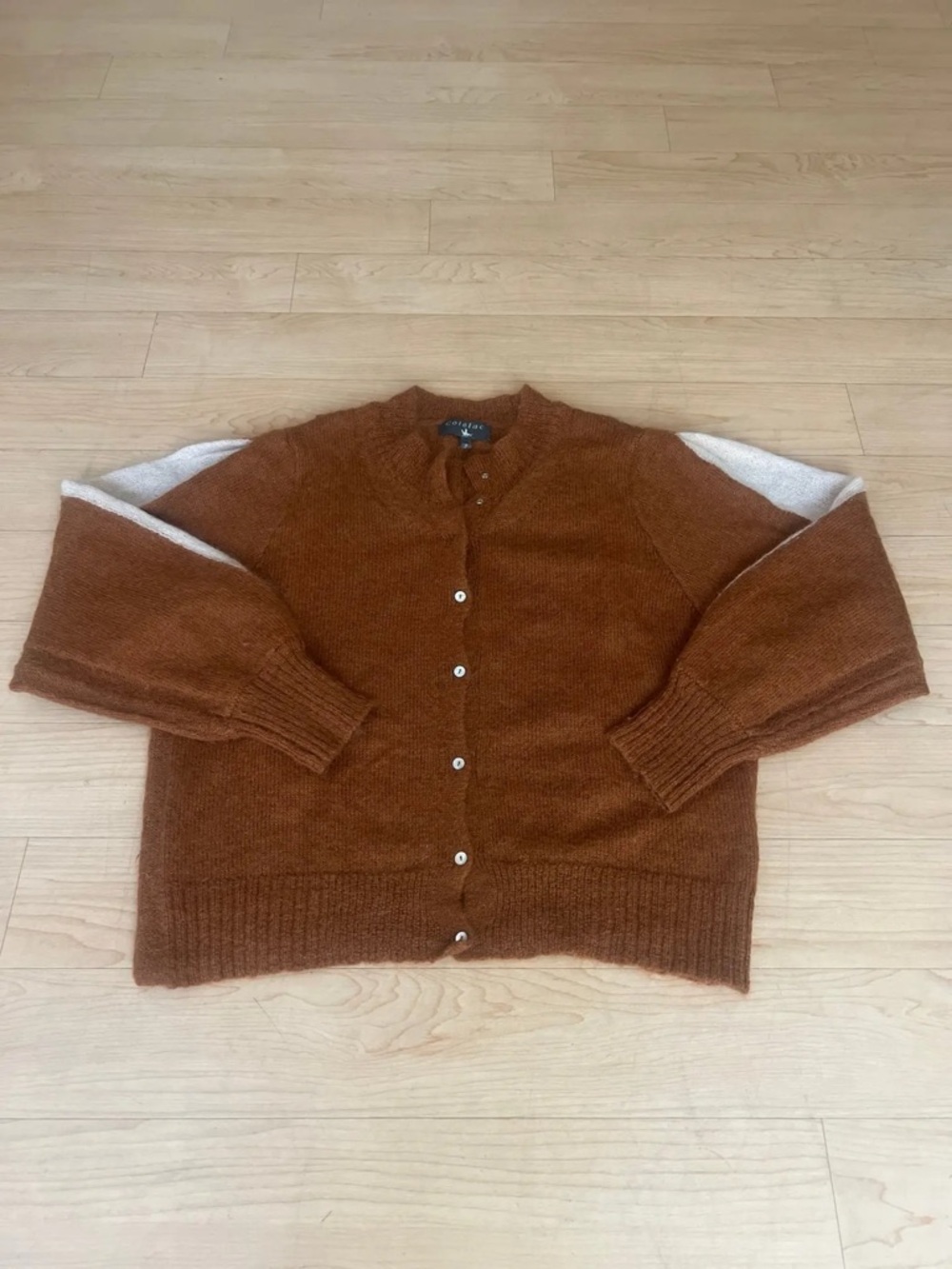 Cotelac Rust button down sweater cardigan